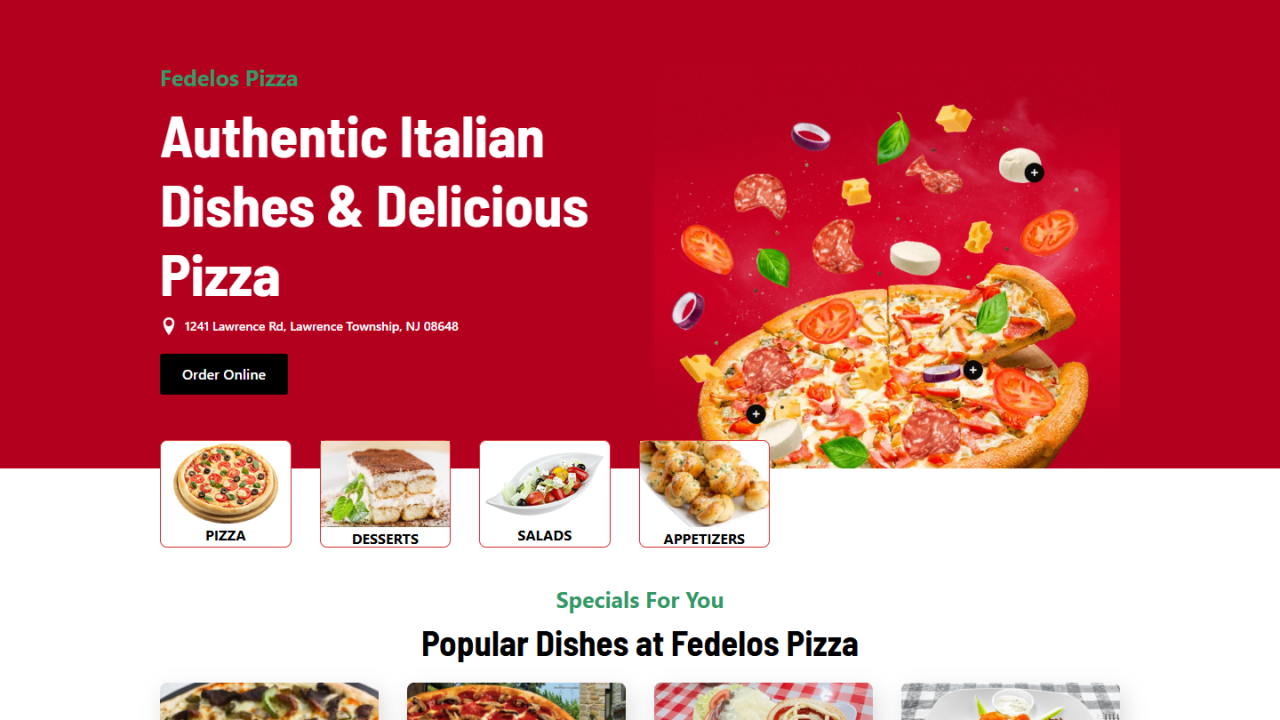 Fedelo’s 1 Pizza